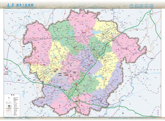 永康市行政区划图
