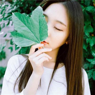 唯美小清新女生长发头像最新