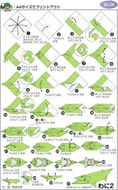 鳄鱼嘴折纸大全图解