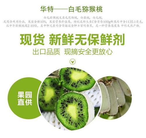 斤装5 浙江泰顺碑排特产华特猕猴桃白毛猕猴桃高山水果奇异果