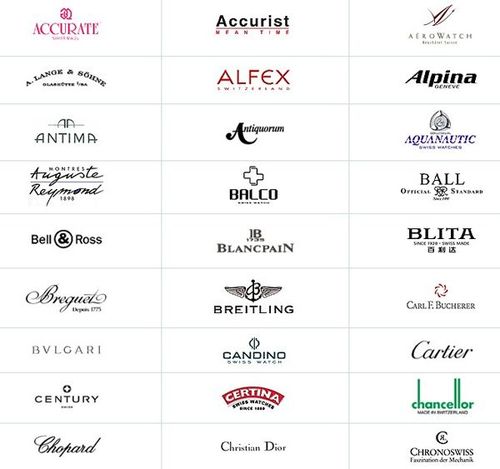 世界名表logo欣赏_创意元素