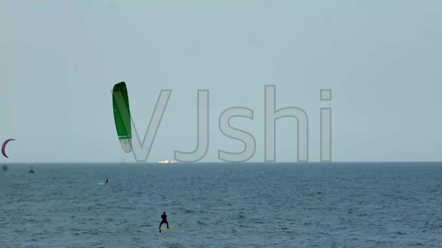 4k滑翔伞冲浪