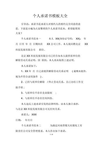 个人承诺书模板大全_1978