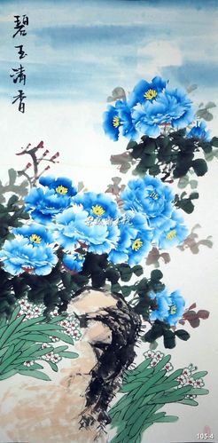 手绘国画牡丹花鸟四尺精品横幅竖幅写意国画