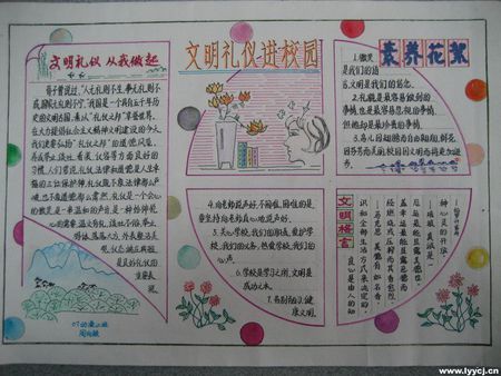 行为习惯文明礼仪手抄报么写?