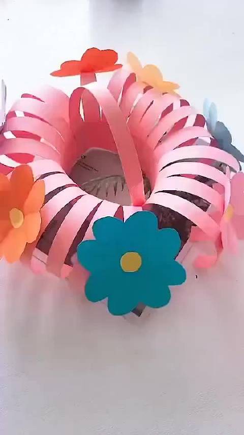 园艺小花篮手工制作教程