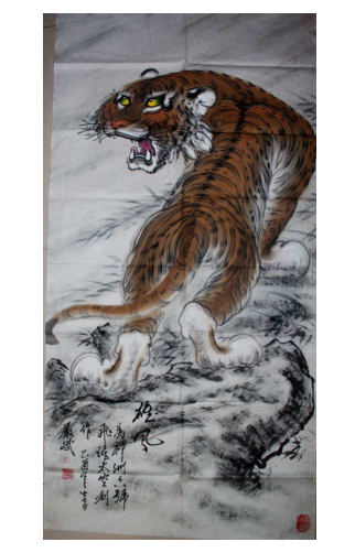 严斌大师画的老虎画价值高不高