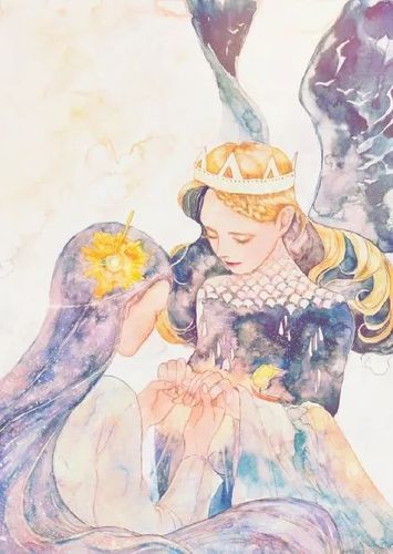 浅色系梦幻仙女水彩插画,每一幅都奶油感十足!_gaeun