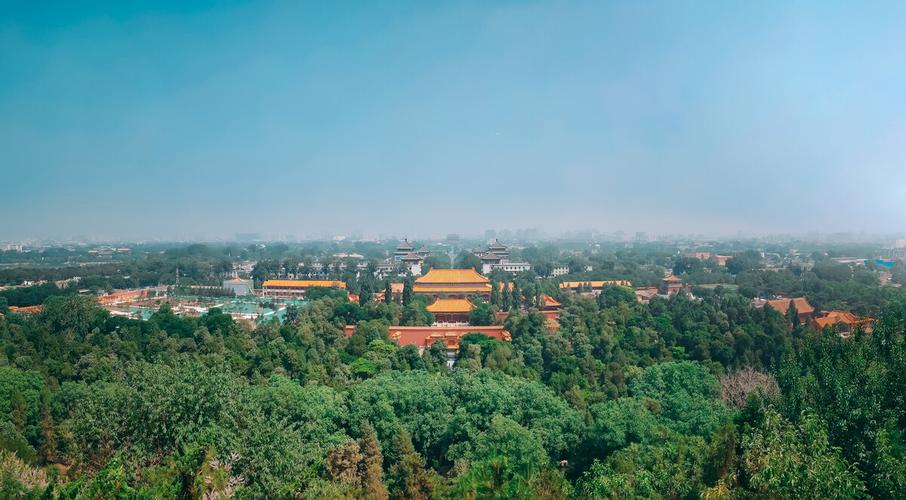 故宫博物院全景紫禁之巅景山公园