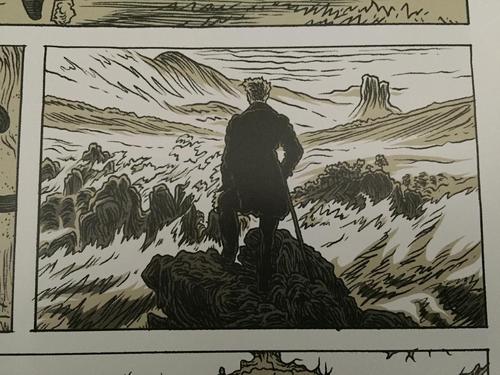 弗雷德里希的《雾海上的漫游者》