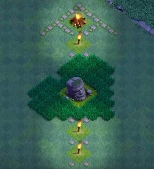 部落冲突建筑大师基地惊现草丛园艺又是哪位大师的杰作