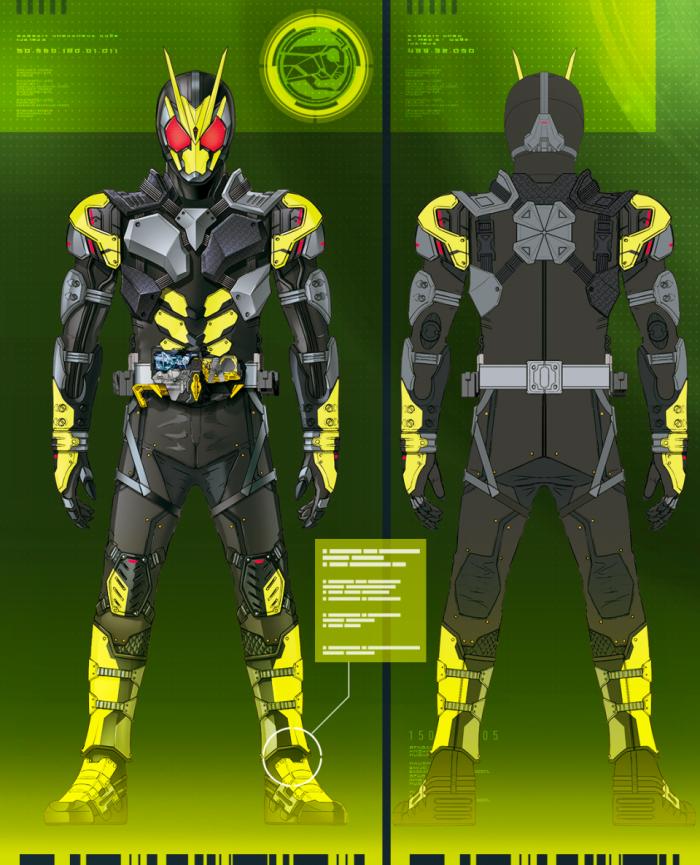 假面骑士01 zero-one设计稿