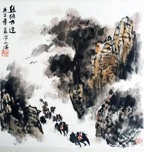 李鸿文国画水墨画作品欣赏
