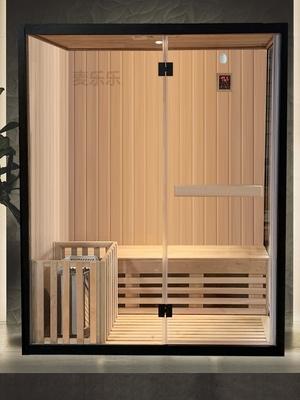 家用桑拿房汗蒸房商用别墅芬兰桑拿浴房铁杉木香柏木干蒸房定制