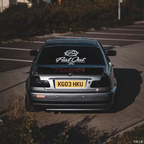 改装车[超话]#水泥灰宝马e46 3系改装