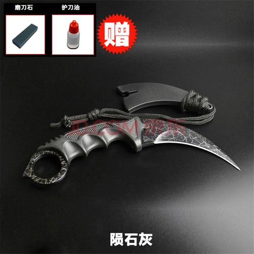 爪刀鹰爪子刀战狼款爪子特战军工户外小具鹰防身开刃战术弯 陨石灰