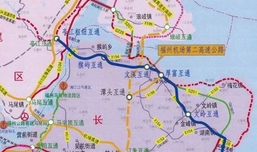 福州机场第二高速线路图出炉对接东部快速通道