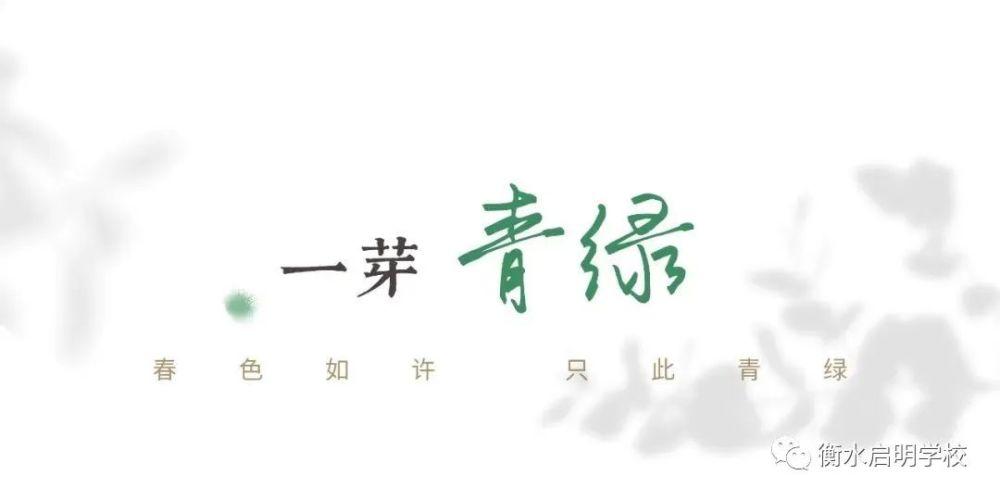 启明时光最是人间四月天春日如许只此青绿