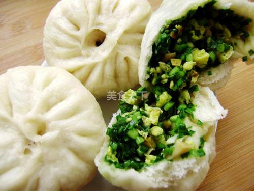 家常主食----韭菜鸡蛋包子