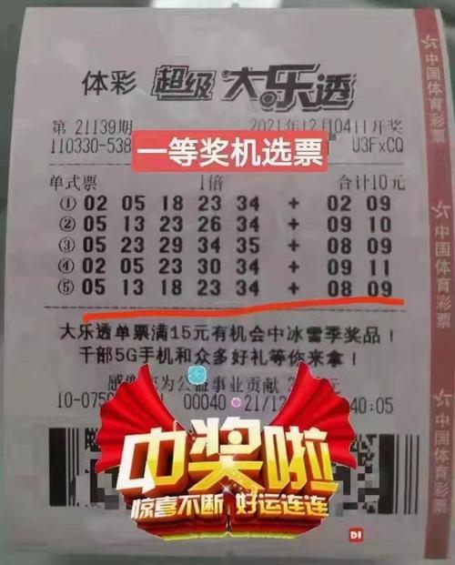 大乐透第21139期开奖结果一等奖29注10元机选大奖实票亮相
