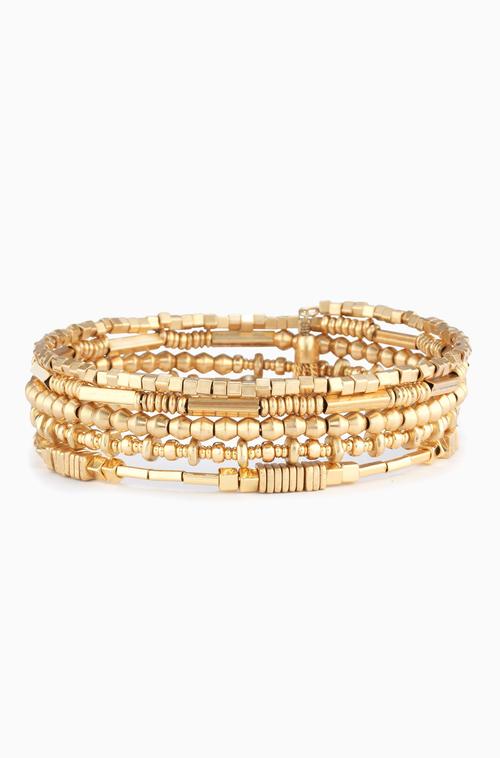 stella & dot celine wrap bracelet – gold
