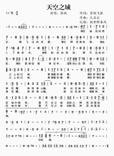 天空之城手机钢琴谱(最好是数字123的)