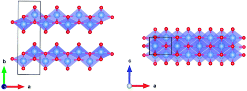 boehmite has a two-dimensional structure composed of alo 6