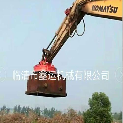 厂家销售挖掘机起重电磁吸盘价格 装卸废钢1.65米强磁