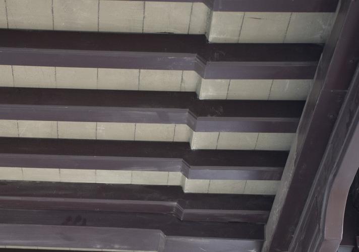 铝合金博风板铝合金封檐板铝合金椽条铝飞椽荷包椽