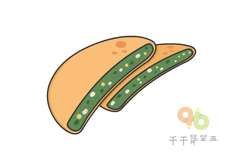 儿童简笔画馅饼的画法