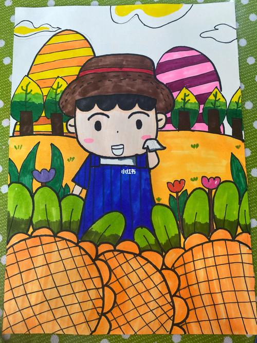 《农民》|5.1劳动节儿童画_儿童画_春天去哪玩_春天儿童画_文化_绘画