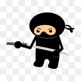 忍者杀手刀黑色的ninja-icons