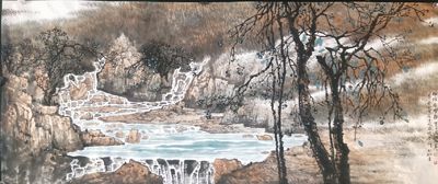 当代国画名家,中美协会员邢亚洲山水作品赏析