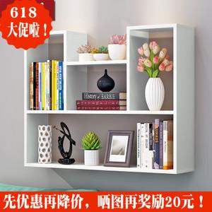 墙上创意书架卧室图片
