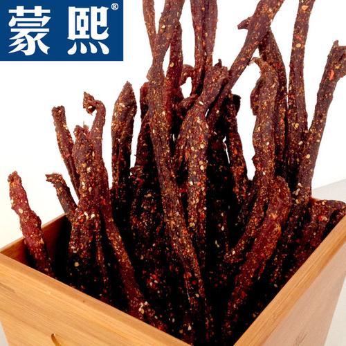 蒙熙牧民自制内蒙古麻辣牛肉干包邮手撕风干零食特产食品