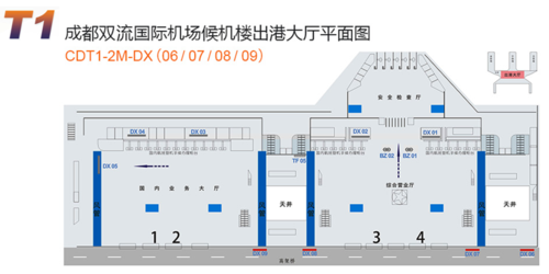 成都双流国际机场候机楼出港大厅灯箱广告cdt12mdx06070809