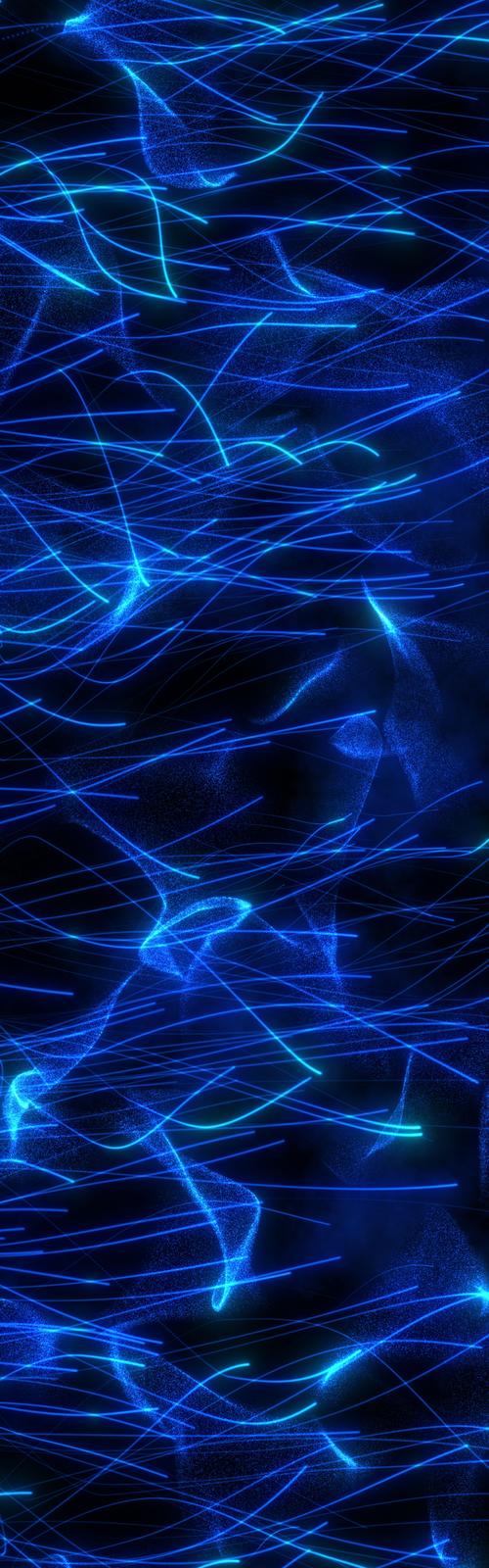 8k投影蓝色线条粒子特效背景