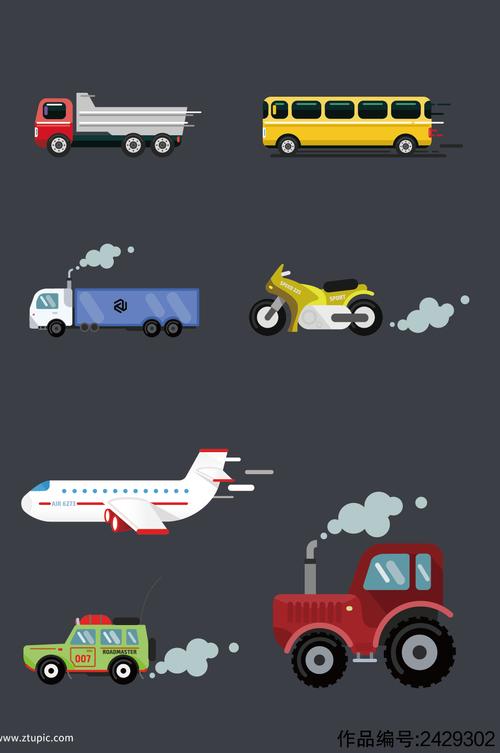 各类常用交通工具素材