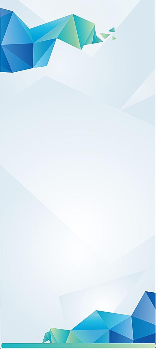 搜图123 海报banner > 简约几何蓝色展板背景模板  【声明】本站图片
