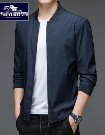 传奇保罗商场专卖保罗中老年男装爸爸春秋款休闲夹克外套棒球领男士薄