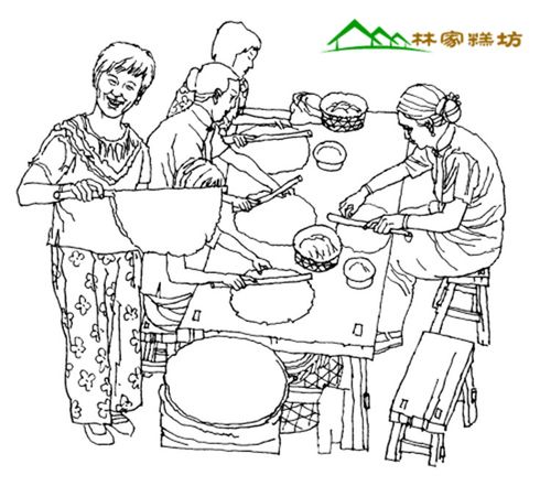 【林家糕坊】浙江台州特产玉环食饼筒麦油煎锡饼真空包装1个装_7折