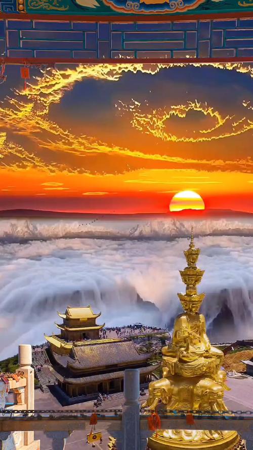 蹲守四天三夜,吃了三袋馒头,坠毁两架无人机,终于拍到峨眉山金顶云海