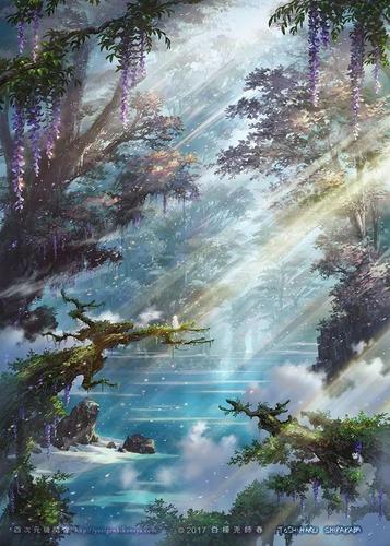 精选二次元动漫里唯美漂亮的森林系列高清无水印电脑及手机壁纸