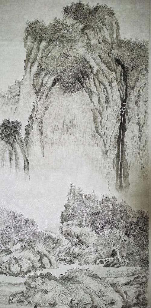 临范宽溪山行旅图