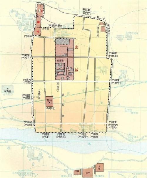 汉朝洛阳建都时的城市规划(公元  年到190年&196年).