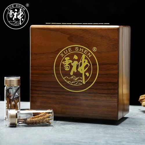 【40根装】雪神冬虫夏草高档礼盒包装西藏那曲正品野生虫草4根1克