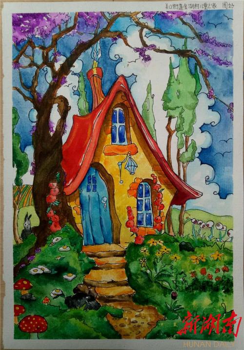 浏阳关口:童心抗"疫",画中有爱