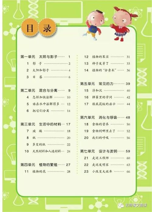 青岛版小学科学三年级下册电子课本(高清版)