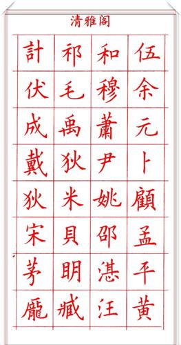 田蕴章钢笔楷书字帖欣赏,500个常用字笔法演示,练字的首选帖