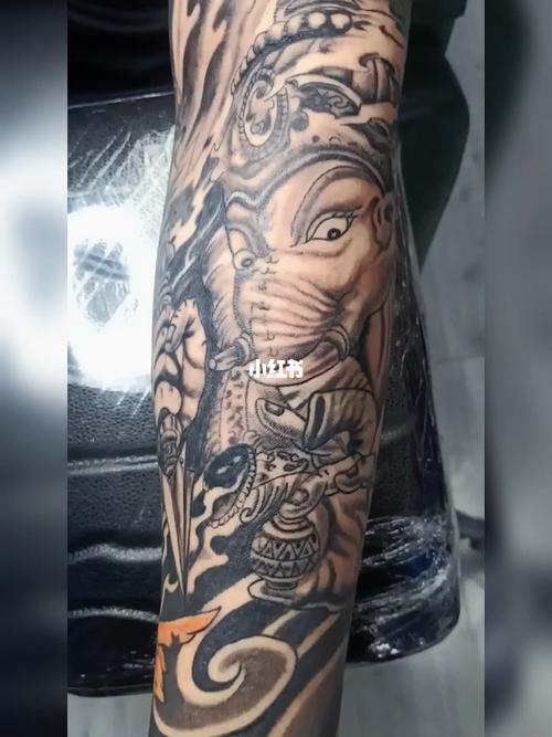 象神花臂|曹佐刺青工作室_纹身_花臂_刺青_微信_南京纹身_美妆_彩妆